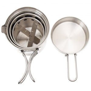 Fox Outdoor 5-delige rvs kookset 'Travel' 4 fox outdoor 5 delige rvs kookset travel 4