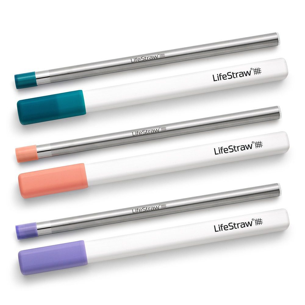 LifeStraw Sip waterfilter rietje RVS met opberghoes (3-pack)